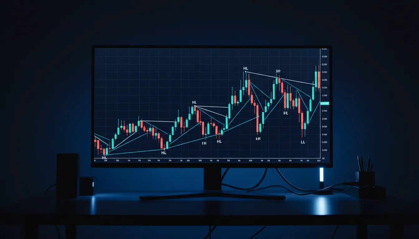 Market Structure Trading: HH, HL, LH, LL Guide